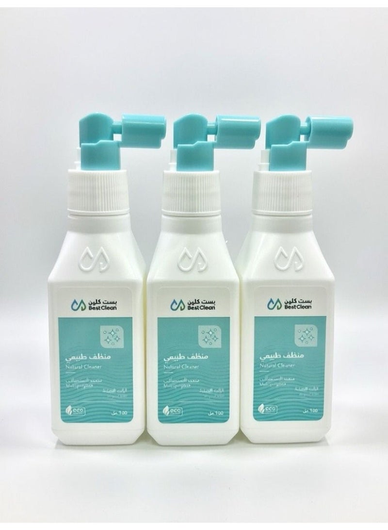 بست كلين 3  قطعة من بخاخ تنظيف طبيعي متعدد الاستعمالات, منظف بيست كلين لإزالة البقع 100مل - Image 1